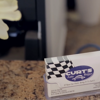 Curts Auto Repair Business Cards