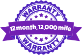 12 Month, 12,000 Mile Warranty